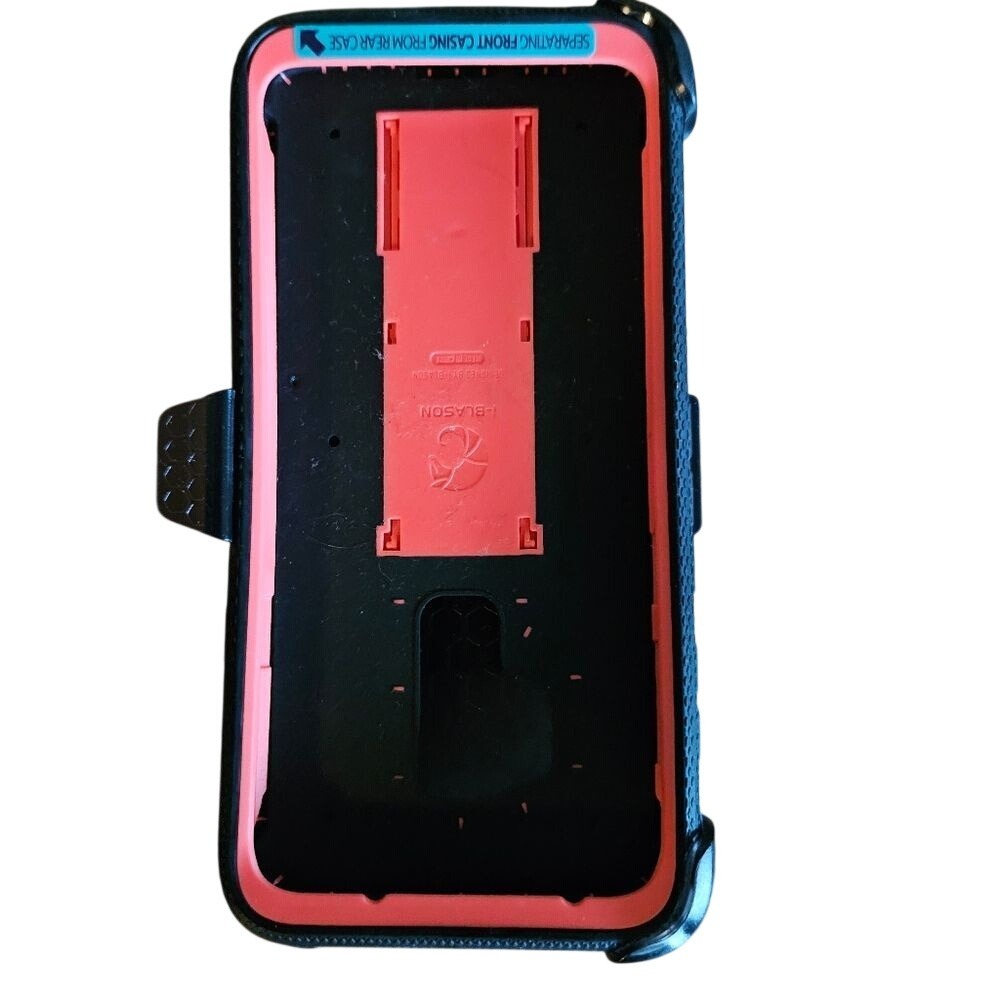 Galaxy S9 Armor Box Case Pink Black w/ Clip by i-Blason Shockproof Kickstand NEW